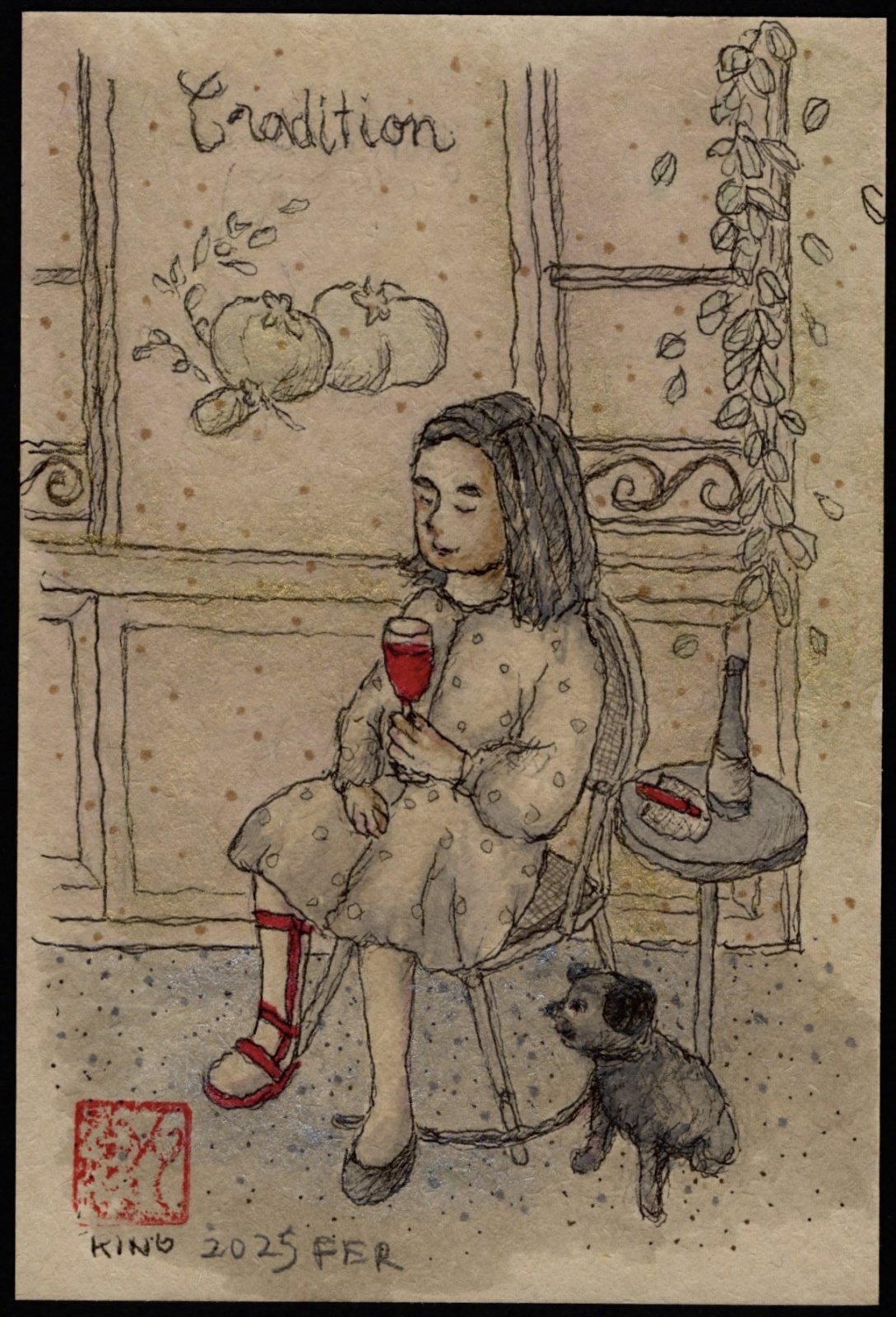  「装具と、利き手じゃない方の手で絵を描く私」 ④